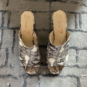 Seven7 Snake Print Mules